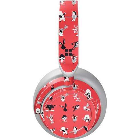 Looney Tunes Identity Red Pattern Surface Headphones Skin
